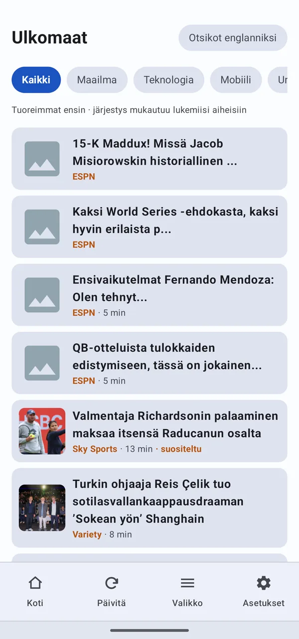 Uutiset